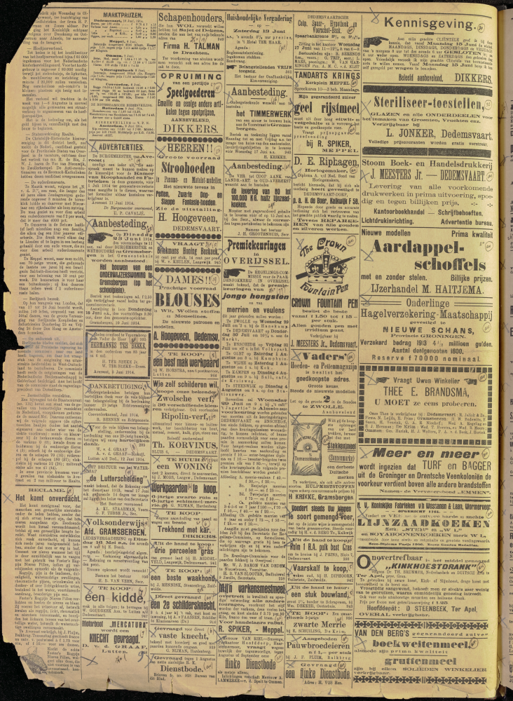 Bekijk detail van "Dedemsvaartsche Courant 13/6/1914 pagina 2 van 4<br xmlns:atlantis="urn:atlantis" />"