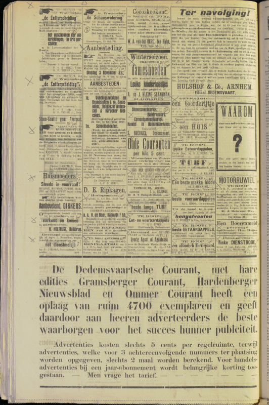 Bekijk detail van "Dedemsvaartsche Courant 21/10/1914 pagina 4 van 4<br xmlns:atlantis="urn:atlantis" />"