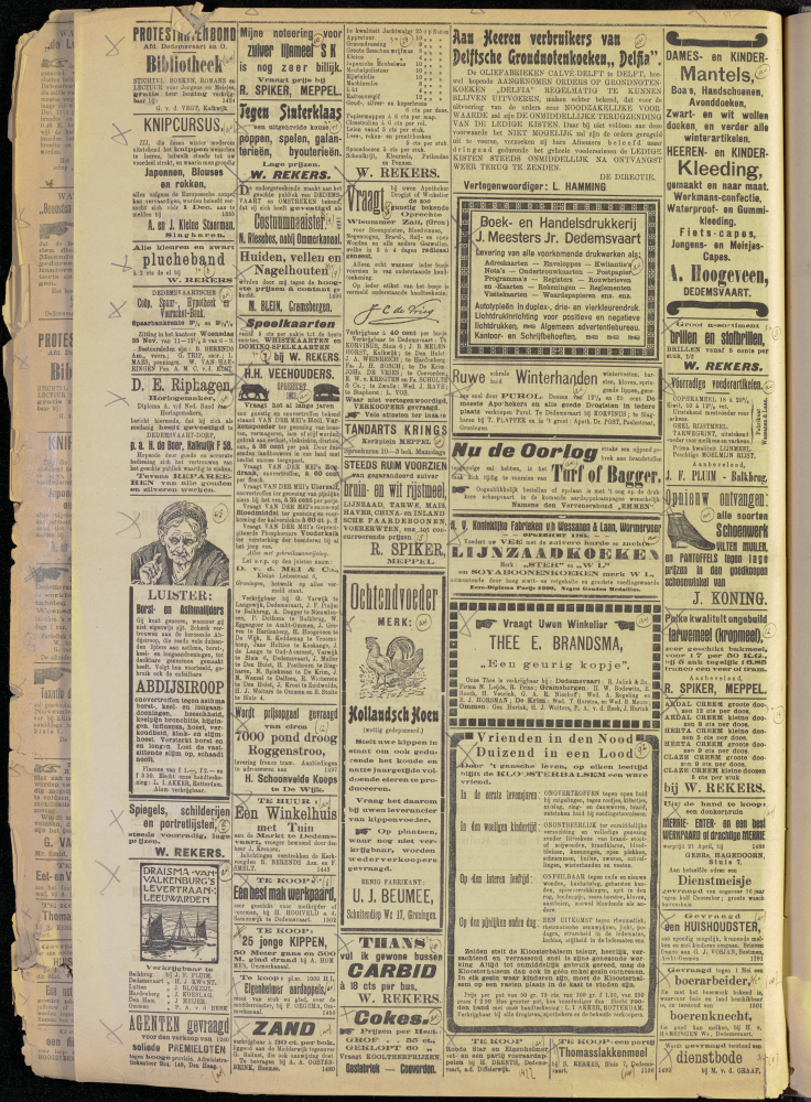 Bekijk detail van "Dedemsvaartsche Courant 21/11/1914 pagina 4 van 4<br xmlns:atlantis="urn:atlantis" />"