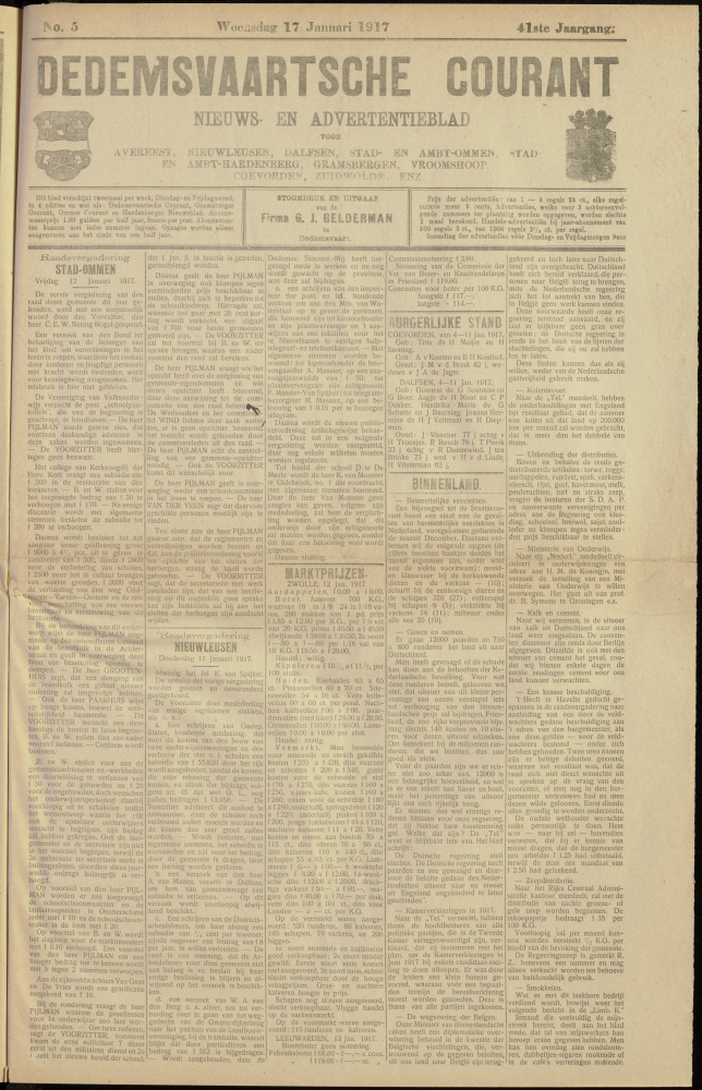 Bekijk detail van "Dedemsvaartsche Courant 17/<span class="highlight">1</span>/1917 pagina <span class="highlight">1</span> van 4<br xmlns:atlantis="urn:atlantis" />"