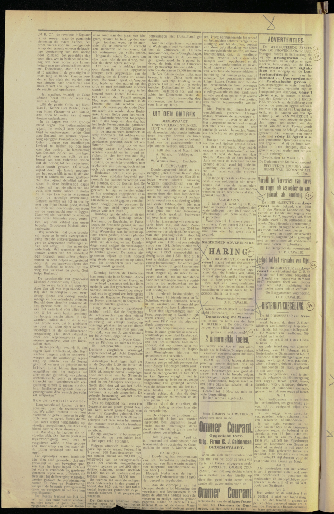 Bekijk detail van "Dedemsvaartsche Courant 21/3/1917 pagina 2 van 4<br xmlns:atlantis="urn:atlantis" />"