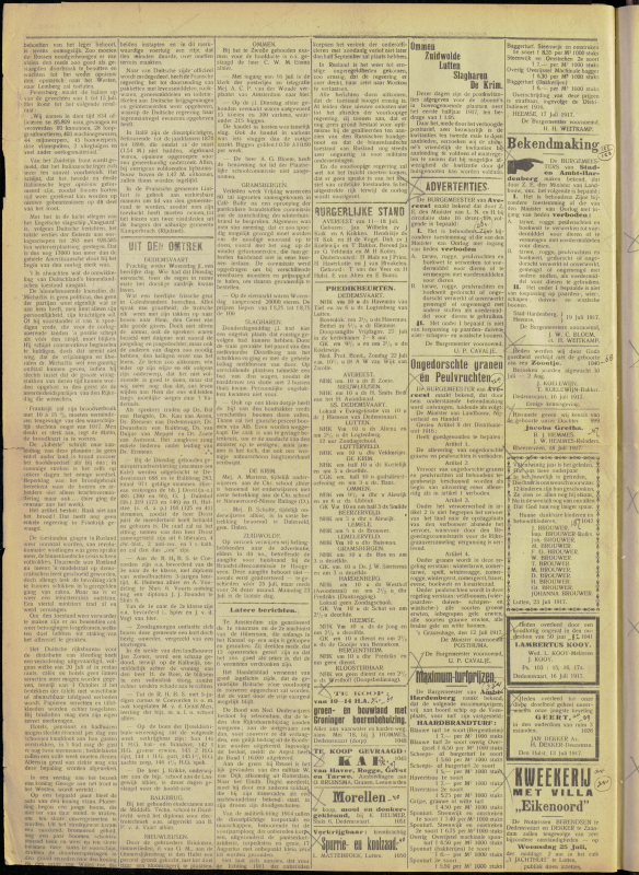 Bekijk detail van "Dedemsvaartsche Courant 21/7/1917 pagina 2 van 4<br xmlns:atlantis="urn:atlantis" />"