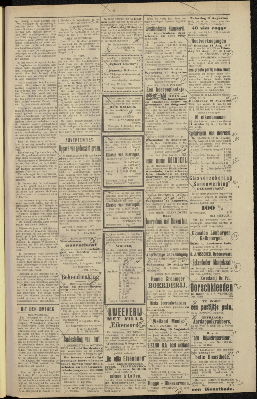 Bekijk detail van "Dedemsvaartsche Courant 8/8/1917 pagina 3 van 4<br xmlns:atlantis="urn:atlantis" />"