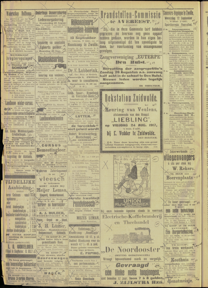 Bekijk detail van "Dedemsvaartsche Courant 18/8/1917 pagina 4 van 4<br xmlns:atlantis="urn:atlantis" />"