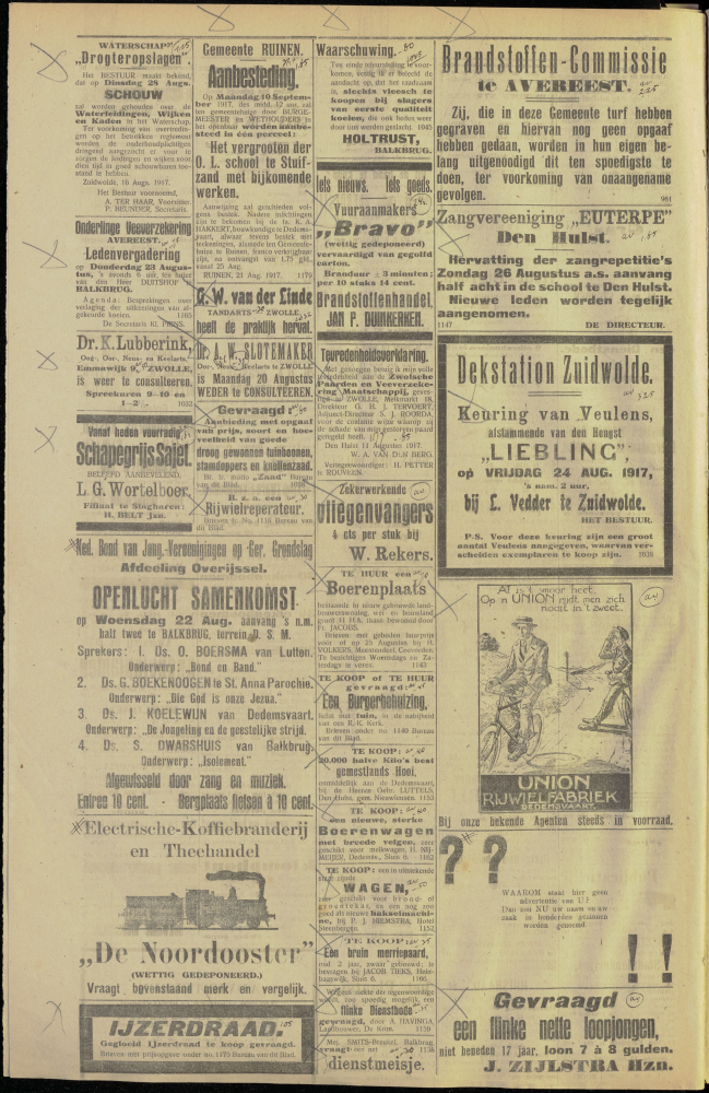 Bekijk detail van "Dedemsvaartsche Courant 22/8/1917 pagina 4 van 4<br xmlns:atlantis="urn:atlantis" />"