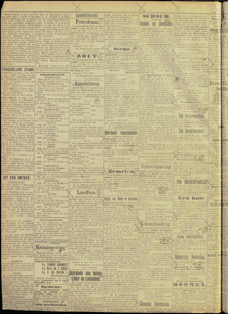 Bekijk detail van "Dedemsvaartsche Courant 6/10/1917 pagina 2 van 4<br xmlns:atlantis="urn:atlantis" />"