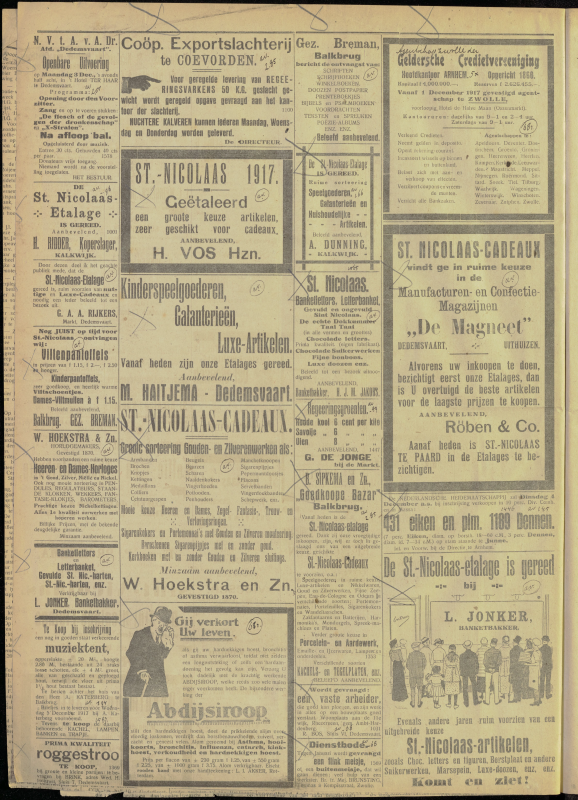 Bekijk detail van "Dedemsvaartsche Courant 1/12/1917 pagina 4 van 4<br xmlns:atlantis="urn:atlantis" />"