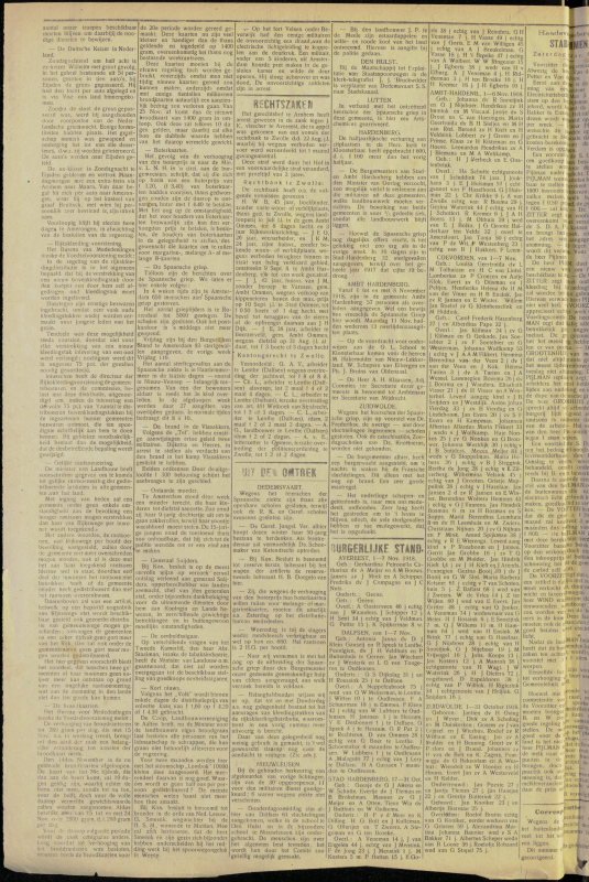 Bekijk detail van "Dedemsvaartsche Courant 13/11/1918 pagina 2 van 4<br xmlns:atlantis="urn:atlantis" />"