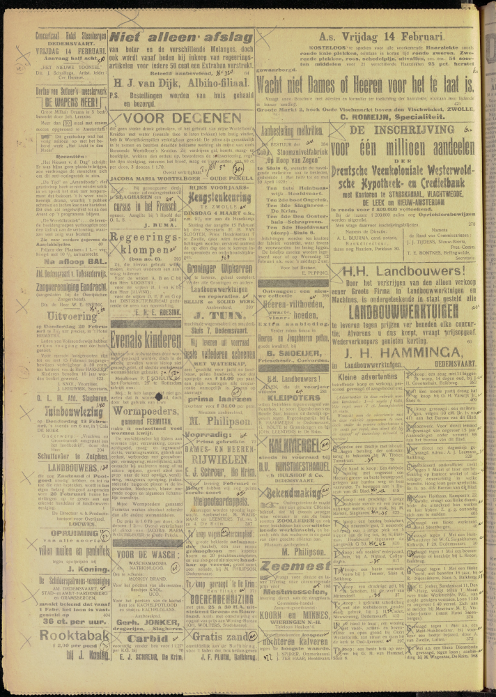 Bekijk detail van "Dedemsvaartsche Courant 12/2/1919 pagina 4 van 4<br xmlns:atlantis="urn:atlantis" />"