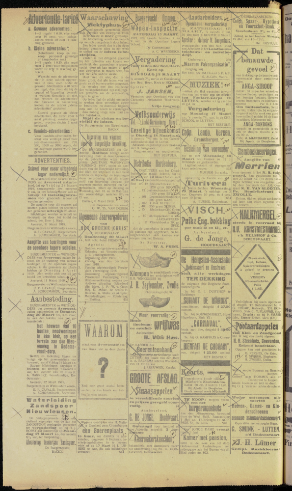 Bekijk detail van "Dedemsvaartsche Courant 15/<span class="highlight">3</span>/1919 pagina 2 van 10<br xmlns:atlantis="urn:atlantis" />"