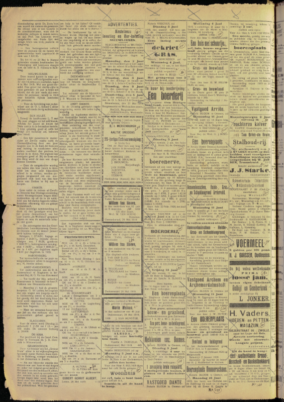 Bekijk detail van "Dedemsvaartsche Courant 31/5/1919 pagina 2 van 4<br xmlns:atlantis="urn:atlantis" />"