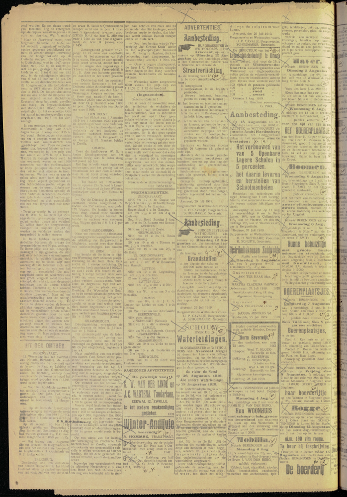 Bekijk detail van "Dedemsvaartsche Courant 2/8/1919 pagina 2 van 4<br xmlns:atlantis="urn:atlantis" />"