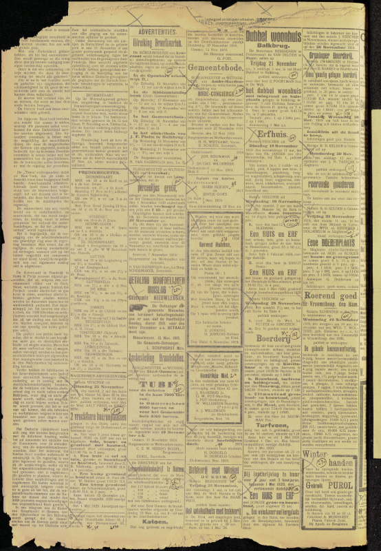 Bekijk detail van "Dedemsvaartsche Courant 15/11/1919 pagina 2 van 6<br xmlns:atlantis="urn:atlantis" />"