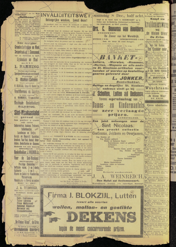 Bekijk detail van "Dedemsvaartsche Courant 3/12/1919 pagina 4 van 6<br xmlns:atlantis="urn:atlantis" />"