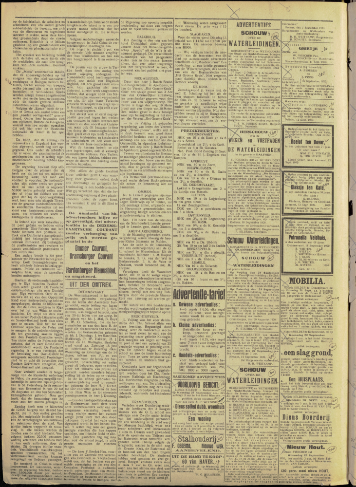 Bekijk detail van "Dedemsvaartsche Courant 18/9/1920 pagina 2 van 4<br xmlns:atlantis="urn:atlantis" />"