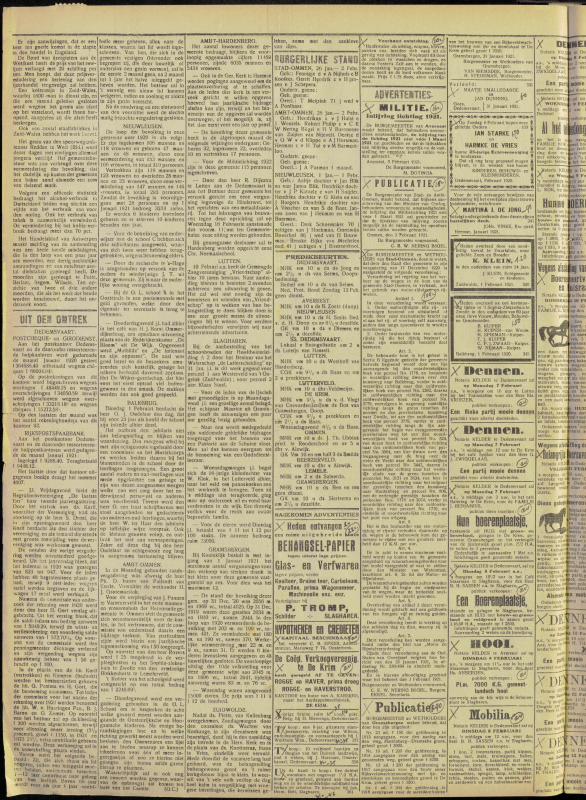 Bekijk detail van "Dedemsvaartsche Courant 5/2/1921 pagina 2 van 4<br xmlns:atlantis="urn:atlantis" />"