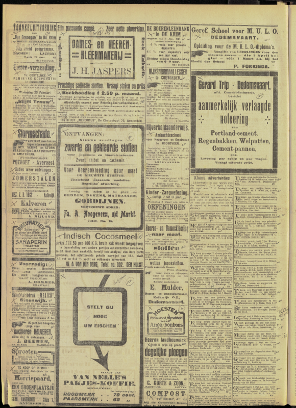 Bekijk detail van "Dedemsvaartsche Courant 26/2/1921 pagina 4 van 4<br xmlns:atlantis="urn:atlantis" />"