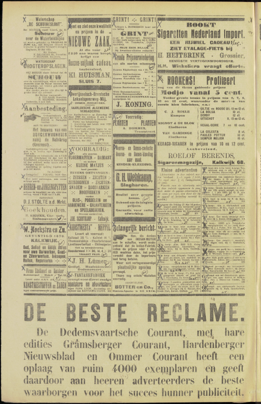 Bekijk detail van "Dedemsvaartsche Courant 8/6/1921 pagina 4 van 4<br xmlns:atlantis="urn:atlantis" />"