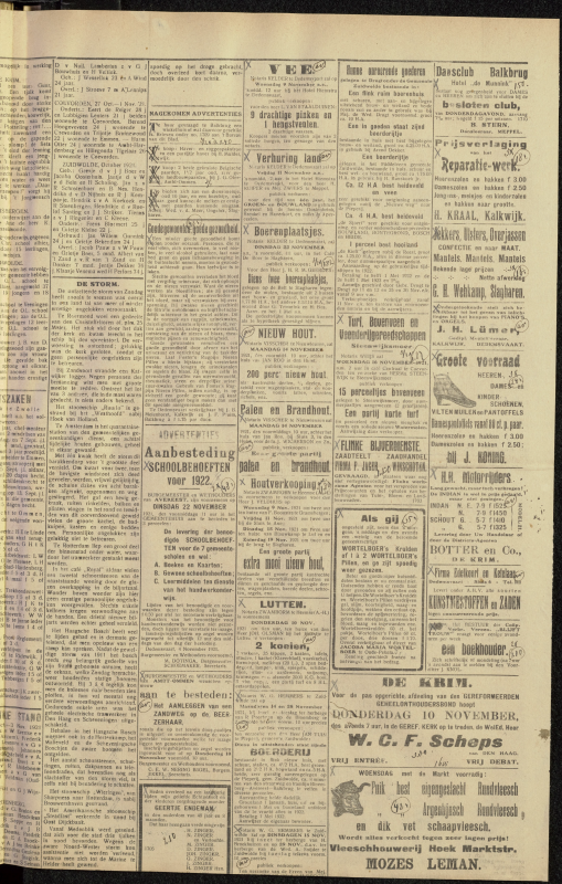 Bekijk detail van "Dedemsvaartsche Courant 9/11/1921 pagina 3 van 4<br xmlns:atlantis="urn:atlantis" />"