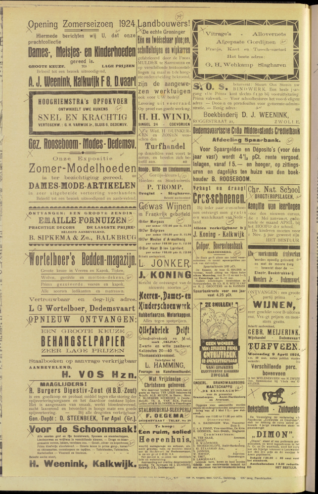 Bekijk detail van "Dedemsvaartsche Courant 5/4/1924 pagina 6 van 6<br xmlns:atlantis="urn:atlantis" />"