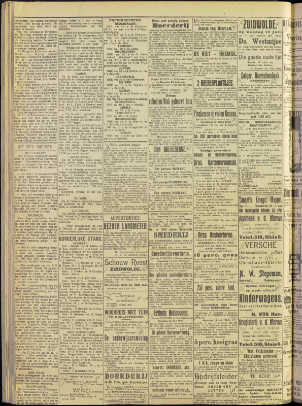 Bekijk detail van "Dedemsvaartsche Courant 12/7/1924 pagina 2 van 4<br xmlns:atlantis="urn:atlantis" />"