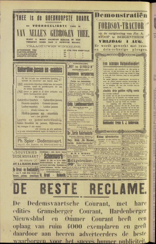 Bekijk detail van "Dedemsvaartsche Courant 30/7/1924 pagina 4 van 4<br xmlns:atlantis="urn:atlantis" />"