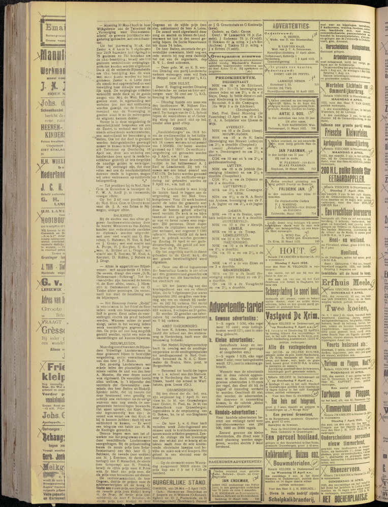 Bekijk detail van "Dedemsvaartsche Courant 4/4/1925 pagina 10 van 12<br xmlns:atlantis="urn:atlantis" />"