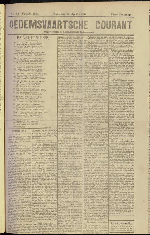Bekijk detail van "Dedemsvaartsche Courant 11/4/1925 pagina 5 van 12<br xmlns:atlantis="urn:atlantis" />"