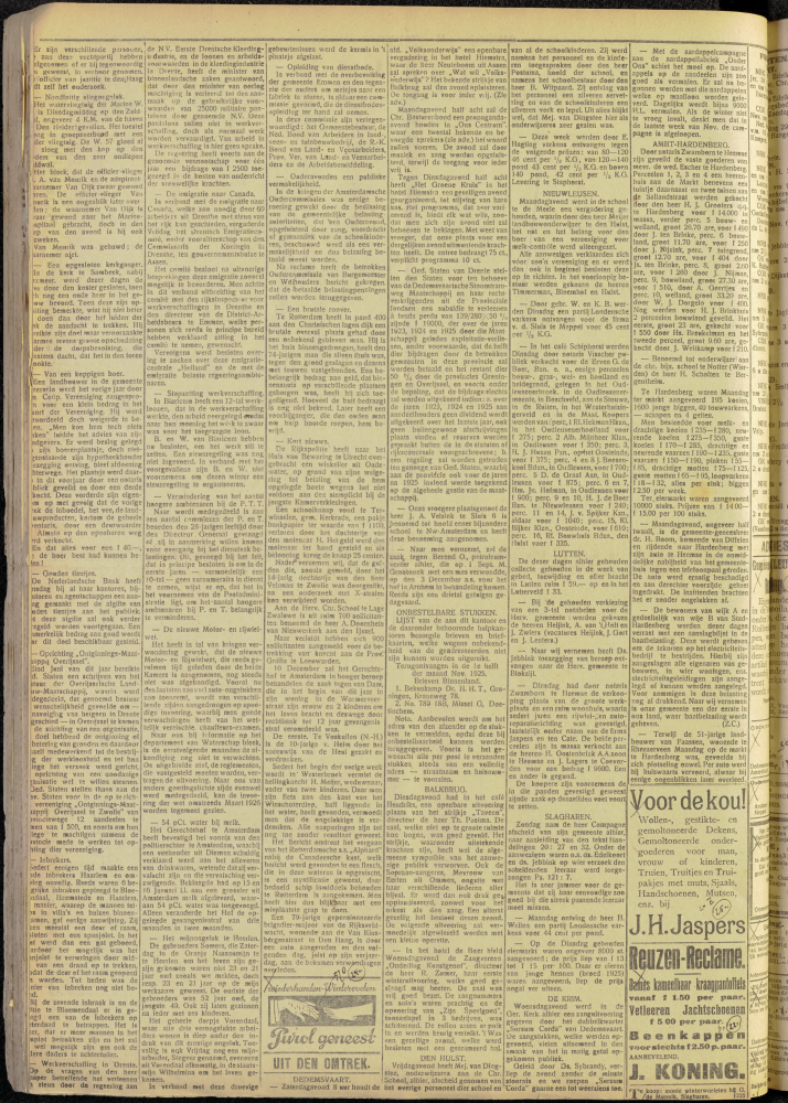 Bekijk detail van "Dedemsvaartsche Courant 21/11/1925 pagina 6 van 8<br xmlns:atlantis="urn:atlantis" />"
