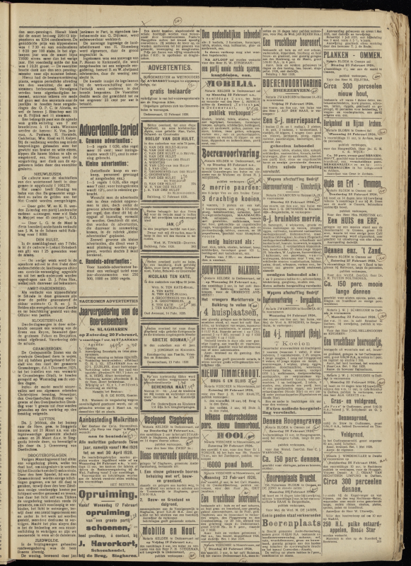 Bekijk detail van "Dedemsvaartsche Courant 17/2/1926 pagina 3 van 4<br xmlns:atlantis="urn:atlantis" />"