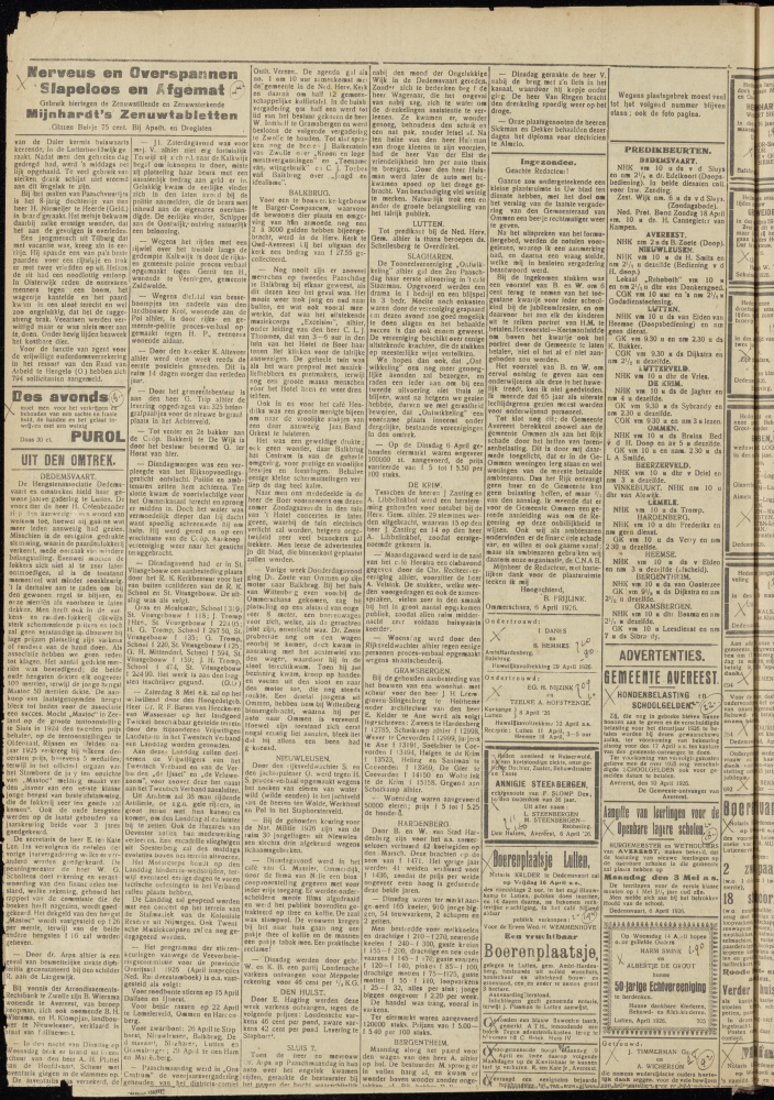 Bekijk detail van "Dedemsvaartsche Courant 10/4/1926 pagina 2 van 8<br xmlns:atlantis="urn:atlantis" />"