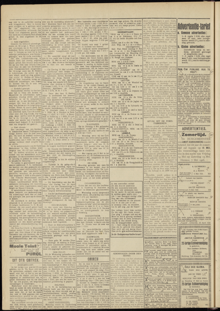 Bekijk detail van "Dedemsvaartsche Courant 8/5/1926 pagina 6 van 8<br xmlns:atlantis="urn:atlantis" />"