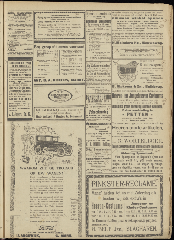 Bekijk detail van "Dedemsvaartsche Courant 15/5/1926 pagina 7 van 8<br xmlns:atlantis="urn:atlantis" />"