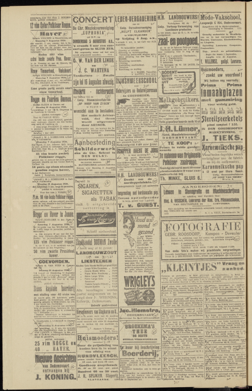 Bekijk detail van "Dedemsvaartsche Courant 4/8/1926 pagina 4 van 4<br xmlns:atlantis="urn:atlantis" />"