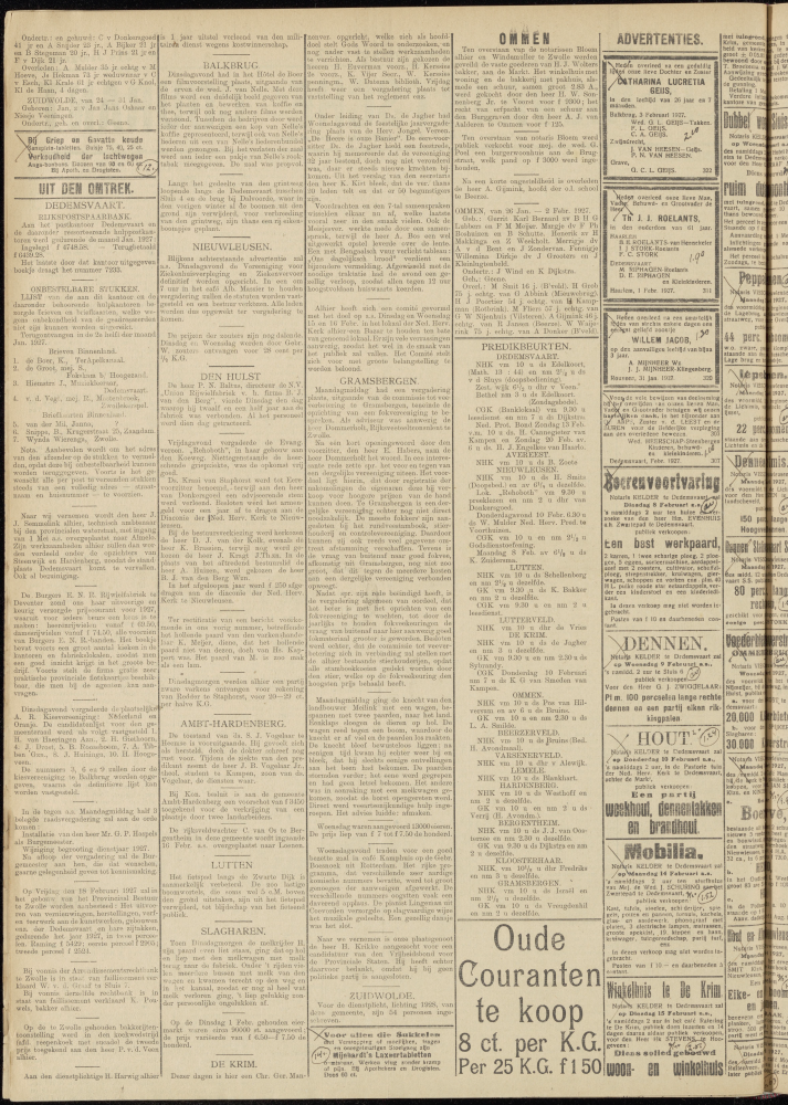 Bekijk detail van "Dedemsvaartsche Courant 5/2/1927 pagina 2 van 8<br xmlns:atlantis="urn:atlantis" />"