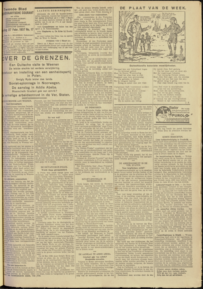 Bekijk detail van "Dedemsvaartsche Courant 27/2/1937 pagina 5 van 12<br xmlns:atlantis="urn:atlantis" />"