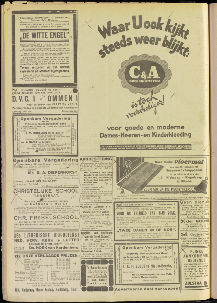Bekijk detail van "Dedemsvaartsche Courant 17/4/1937 pagina 8 van 12<br xmlns:atlantis="urn:atlantis" />"