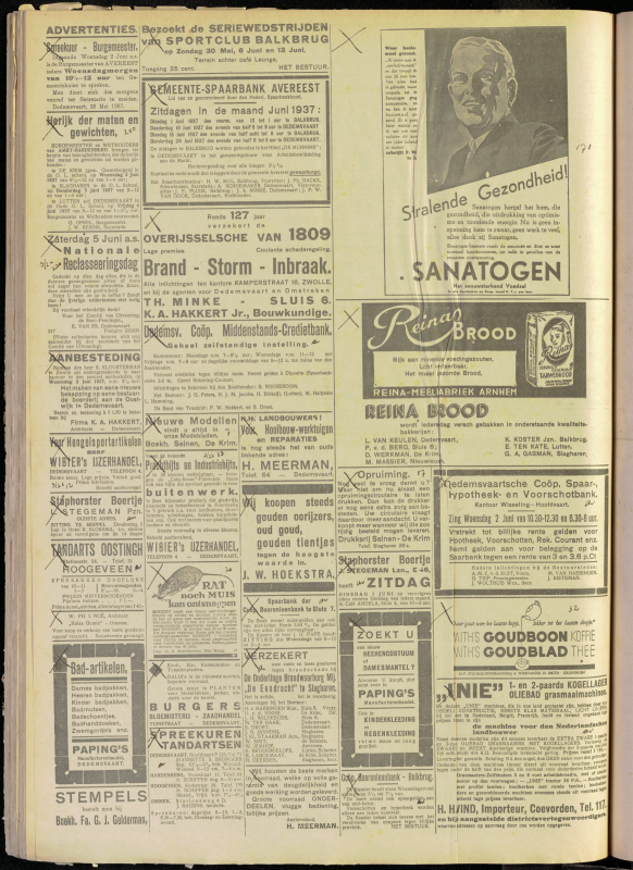 Bekijk detail van "Dedemsvaartsche Courant 29/5/1937 pagina 4 van <span class="highlight">12</span><br xmlns:atlantis="urn:atlantis" />"