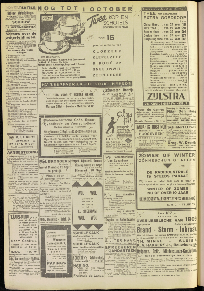 Bekijk detail van "Dedemsvaartsche Courant 18/9/1937 pagina 4 van 12<br xmlns:atlantis="urn:atlantis" />"