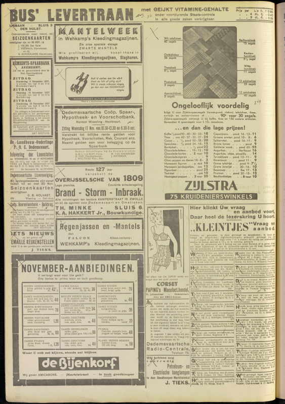 Bekijk detail van "Dedemsvaartsche Courant 13/11/1937 pagina 4 van 14<br xmlns:atlantis="urn:atlantis" />"