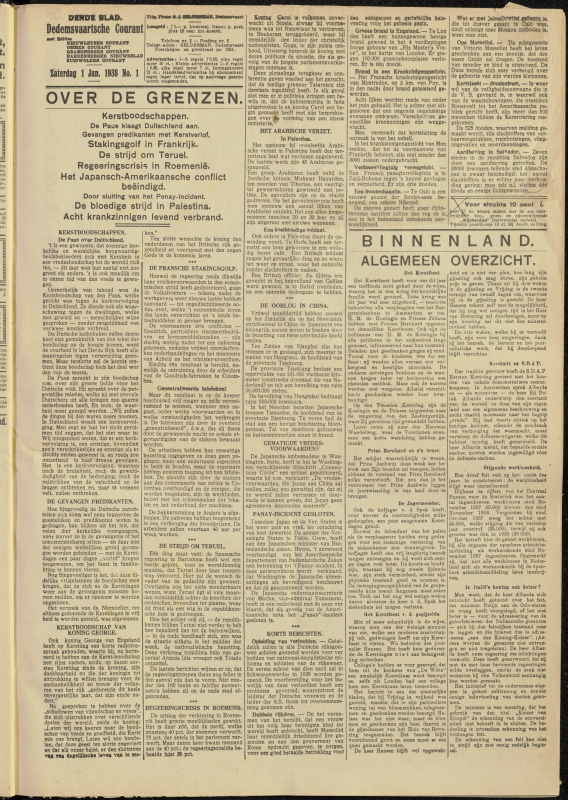 Bekijk detail van "Dedemsvaartsche Courant 1/1/1938 pagina 9 van 16<br xmlns:atlantis="urn:atlantis" />"