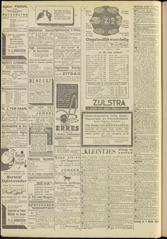 Bekijk detail van "Dedemsvaartsche Courant 2/4/1938 pagina 4 van 12<br xmlns:atlantis="urn:atlantis" />"