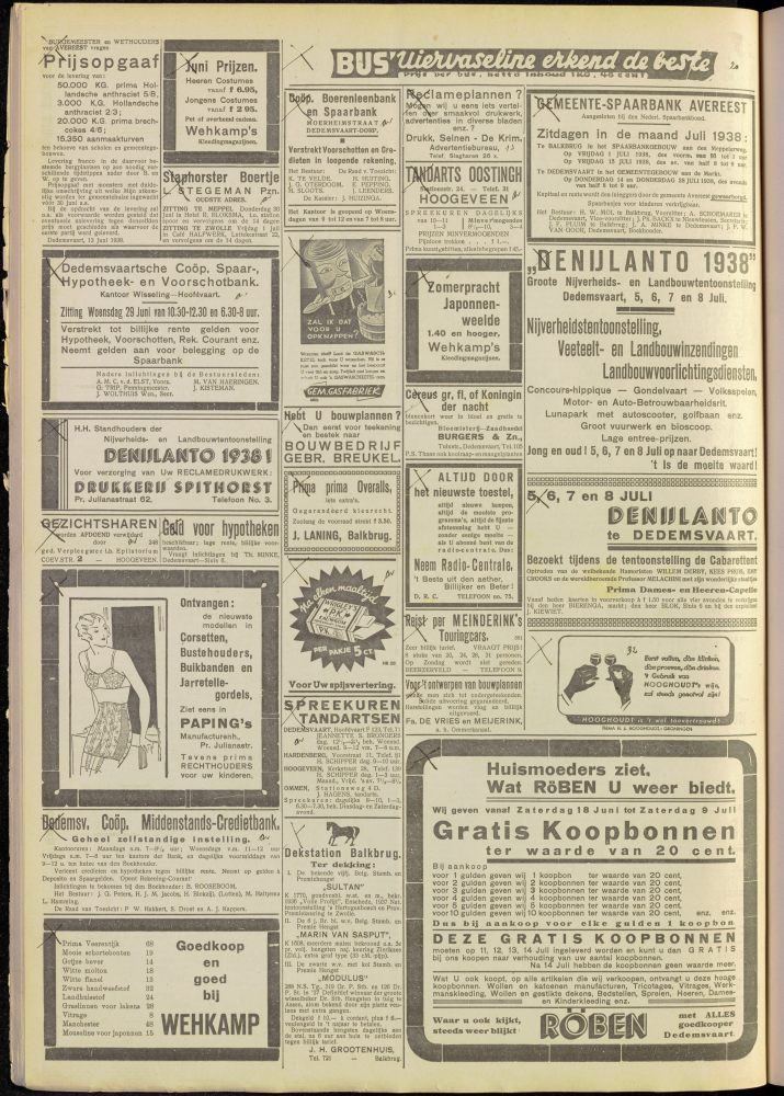 Bekijk detail van "Dedemsvaartsche Courant 25/6/1938 pagina 4 van 12<br xmlns:atlantis="urn:atlantis" />"
