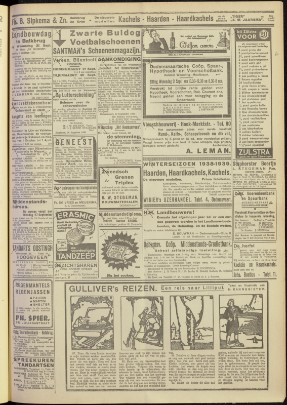 Bekijk detail van "Dedemsvaartsche Courant 17/9/1938 pagina 3 van 12<br xmlns:atlantis="urn:atlantis" />"