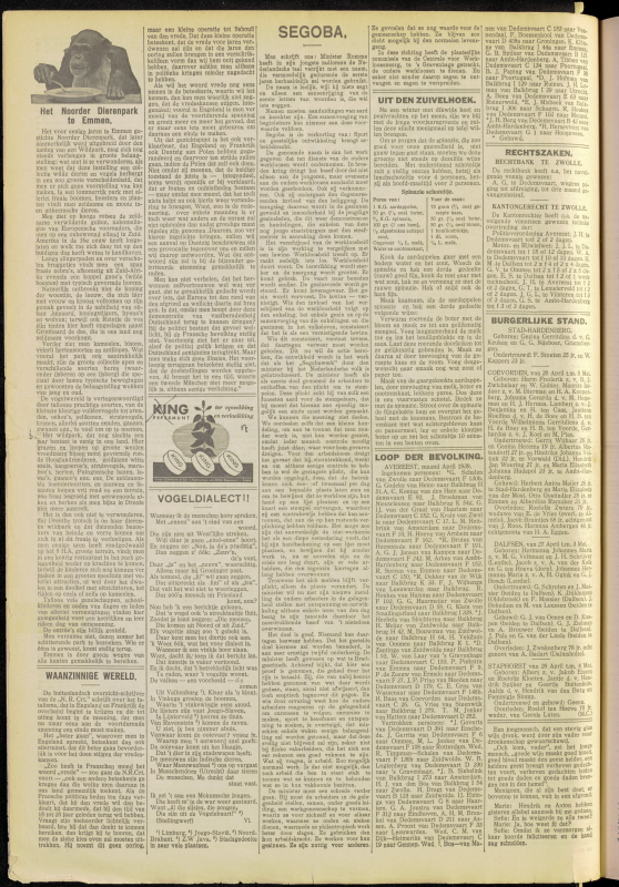 Bekijk detail van "Dedemsvaartsche Courant 10/5/1939 pagina 2 van 8<br xmlns:atlantis="urn:atlantis" />"