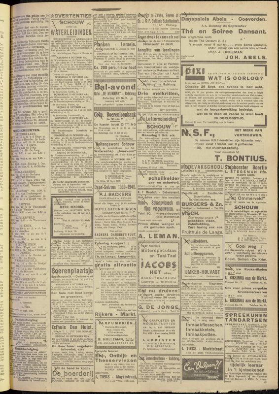 Bekijk detail van "Dedemsvaartsche Courant 23/9/1939 pagina 7 van 8<br xmlns:atlantis="urn:atlantis" />"
