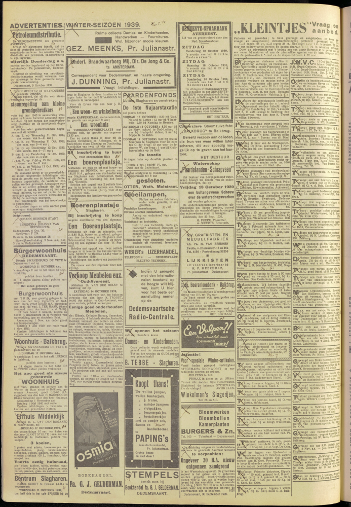 Bekijk detail van "Dedemsvaartsche Courant 11/10/1939 pagina 8 van 8<br xmlns:atlantis="urn:atlantis" />"