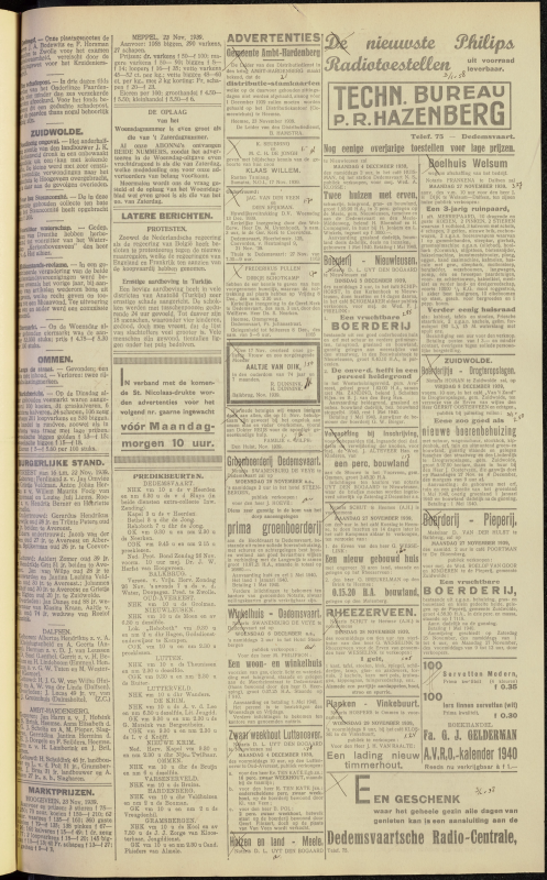 Bekijk detail van "Dedemsvaartsche Courant 24/11/1939 pagina 11 van 12<br xmlns:atlantis="urn:atlantis" />"