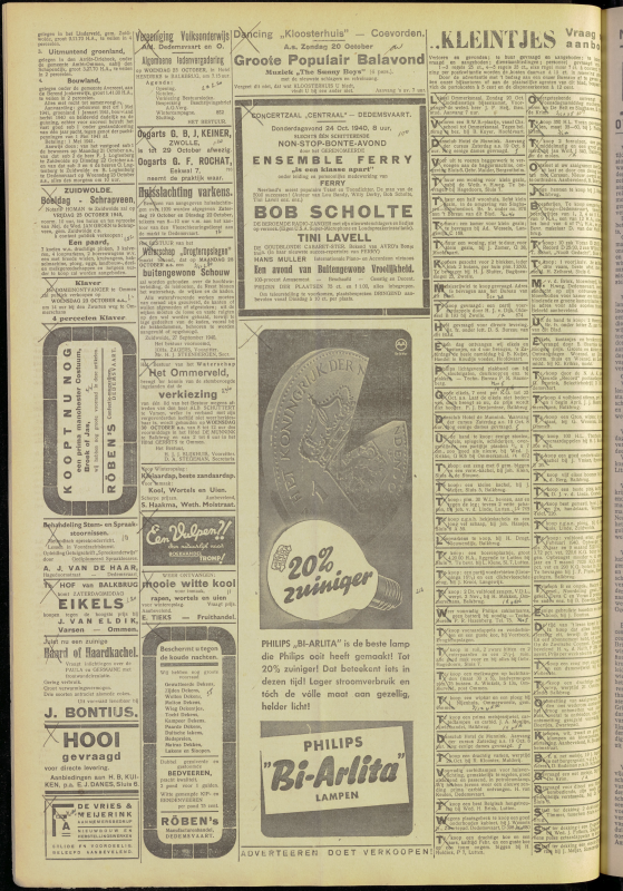 Bekijk detail van "Dedemsvaartsche Courant 18/10/1940 pagina 8 van 8<br xmlns:atlantis="urn:atlantis" />"