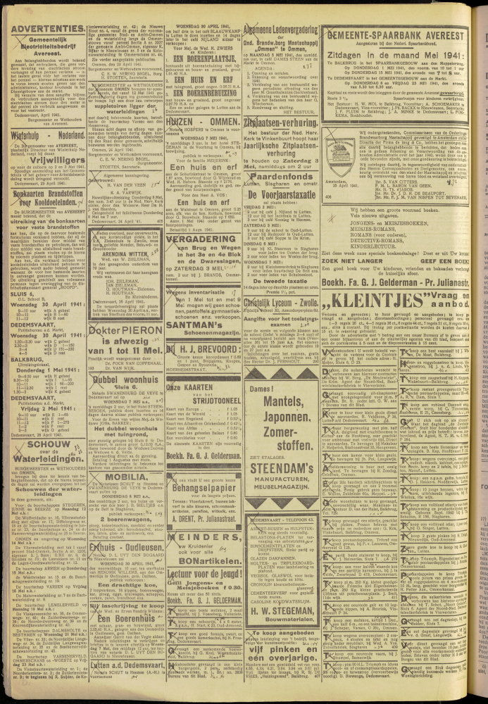 Bekijk detail van "Dedemsvaartsche Courant 29/<span class="highlight">4</span>/1941 pagina <span class="highlight">4</span> van 6<br xmlns:atlantis="urn:atlantis" />"